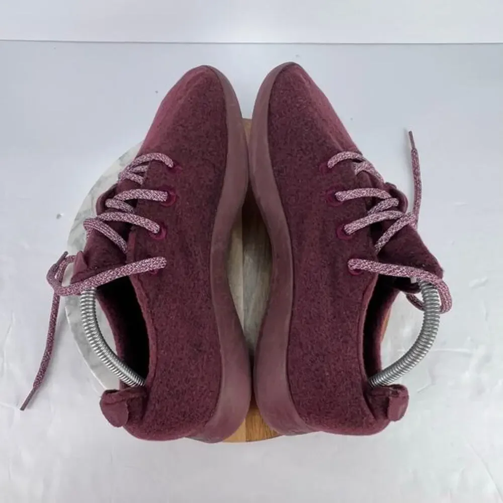 Allbirds Wool Runner Maroon Running Lace Up Men's Sneaker‎ Shoes US 10